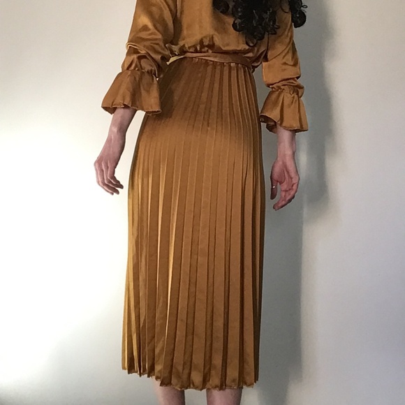 Gold Silk Dress - Picture 8 of 8